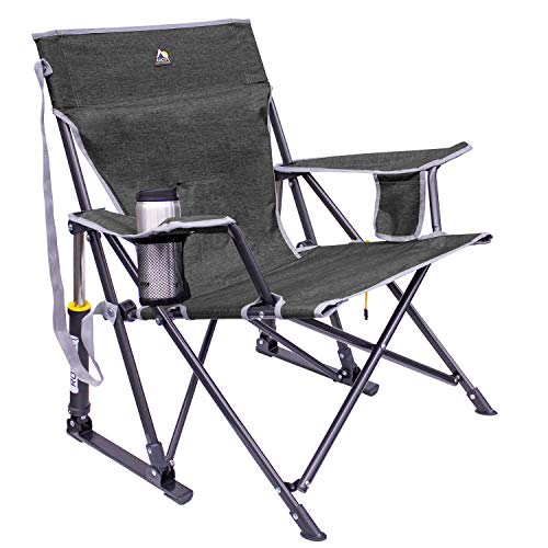 GCI KickBack Rocker Chair, Heathered Pewter Gray