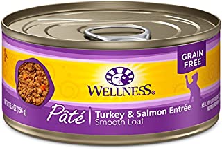 Wellness Complete Health Grain Free Canned Cat Food, Turkey & Salmon, 5.5 Ounces (Pack of 24)