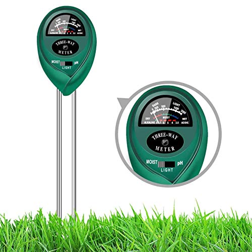 yoyomax Soil Test Kit pH Moisture Meter Plant Water Light Tester Testing Kits for Garden Plants