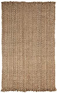 SUPERIOR Natural Bohemian Collection Hand Woven Jute Rug(6'x9')