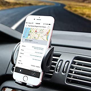 Air Vent Phone Holder, Amoner Car Mount with Quick Release Button Adjustable Clamp for iPhone 12/11 pro max/X/8/8 Plus/7/7 Plus, Galaxy S20/S10/S9/S8/S7, LG Motorola and More