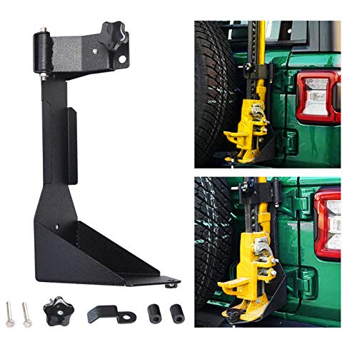 Omotor Off-Road JL Tailgate High Lift Jack Mount Bracket fit for Jeep Wrangler JL 2018 2019 2020