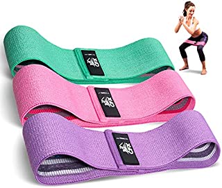 CFX Resistance Bands 3 Sets, Premium Exercise Loops with Non-Slip Design for Hips & Glutes, 3 Resistance Level Workout Booty Bands for Women and Men, Best for Home Fitness, Yoga, Pilates