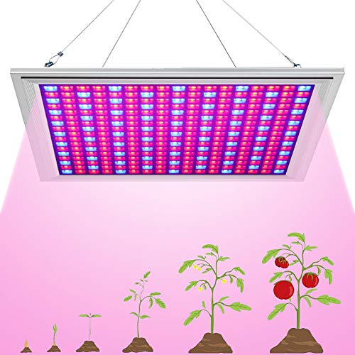 LED Grow Light for Indoor Plants Growing Lamp 289 LEDs 150W Red Blue Spectrum Full Aluminum Dimmable Plant Lights Bulb Panel for Hydroponics Greenhouse Germination Seedling Veg and Flower by Venoya