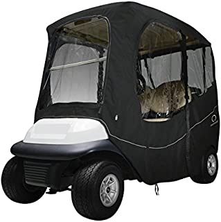 Classic Accessories Fairway Golf Cart Deluxe Enclosure, Black, Short Roof