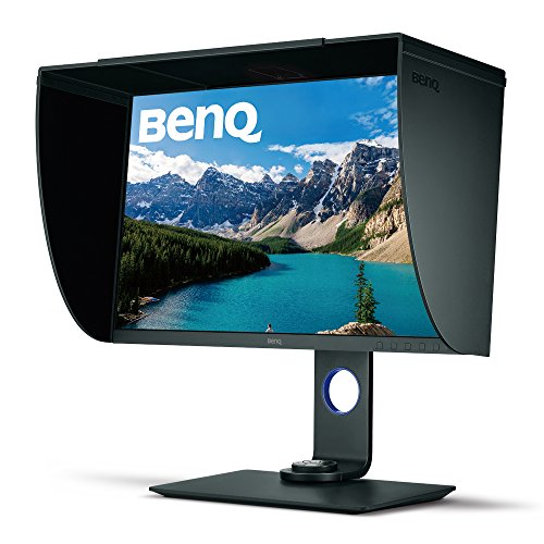 BenQ SW271 27 Inch 4K HDR Professional IPS Monitor |10-Bit with 14-Bit 3D LUT Hardware Calibration| Aqcolor for Accurate Reproduction | Detachable Shading Hood, Black