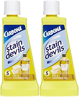 Carbona Stain Devils #5 Fat & Cooking Oil - 1.7 Fl Oz (Pack of 2)