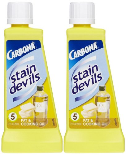 Carbona Stain Devils #5 Fat & Cooking Oil - 1.7 Fl Oz (Pack of 2)