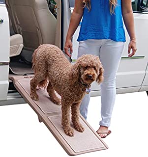 Pet Gear Travel Lite Bi-Fold Ramp for Cats/Dogs, Lightweight/Portable, Safety Tether Included, Rubber Grippers for Stability, PG9050TN