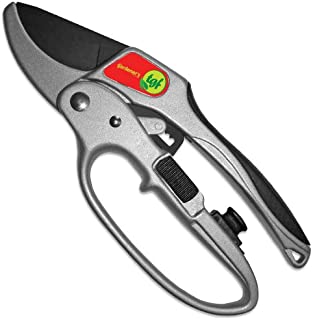 The Gardener's Friend Pruners, Ratchet Pruning Shears, Garden Tool, for Weak Hands, Gardening Gift for Any Occasion, Anvil Style