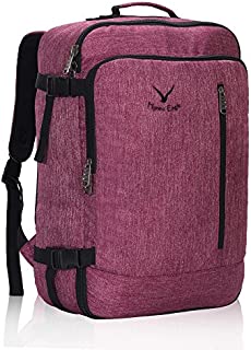 Hynes Eagle 38L Flight Approved Weekender Carry on Backpack Red Violet