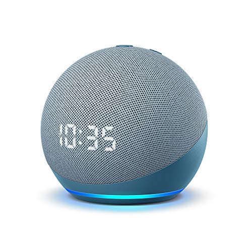 All-new Echo Dot (4th Gen) | Smart speaker with clock and Alexa | Twilight Blue