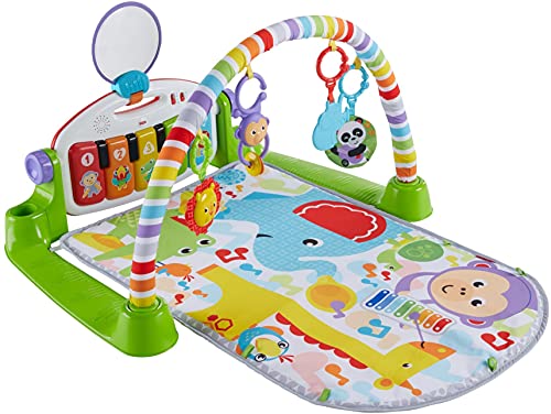 Fisher-Price Deluxe Kick'n Play Piano Gym, Green, Gender Neutral (Frustration Free Packaging)