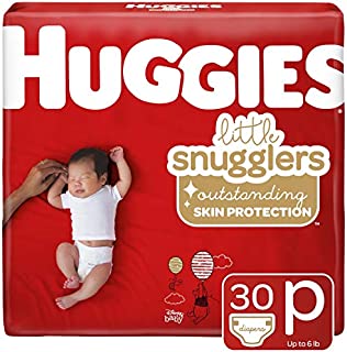 Huggies Little Snugglers Baby Diapers, Size Preemie, 30 Count