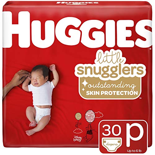 Huggies Little Snugglers Baby Diapers, Size Preemie, 30 Count