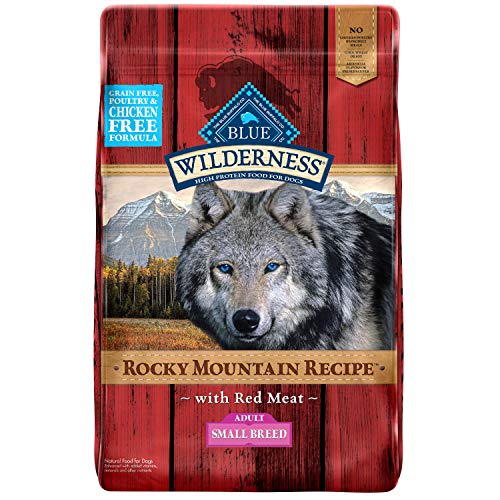 Blue Buffalo Wilderness Rocky Mountain Recipe High Protein Grain Free Natural Adult Small Breed Dry Dog Food, Red Meat 10-lb