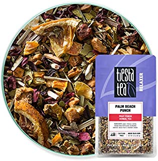 Tiesta Tea - Palm Beach Punch, Loose Leaf Fruit Punch Herbal Tea, Non-Caffeinated, Hot & Iced Tea, 2 oz Pouch - 25 Cups, Natural, No Sugar, Herbal Tea Loose Leaf Blend