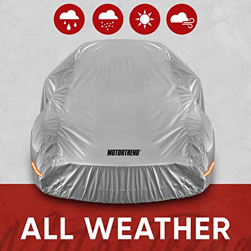 Motor Trend SafeKeeper All Weather Car Cover - Advanced Protection Formula - Waterproof 6-Layer for Outdoor Use, for Sedans Up to 210