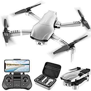 4DRC F3 GPS Drone with FPV 4K Camera Live Video,Foldable Drone for Adults,RC Quadcopter for Beginners,with Auto Return Home, Follow Me,Dual Cameras,Waypoints, Long Control Range,1 Extra Battery+Pack