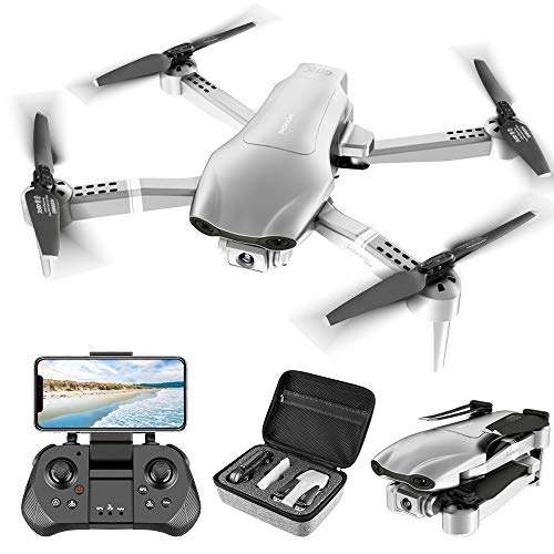 4DRC F3 GPS Drone with FPV 4K Camera Live Video,Foldable Drone for Adults,RC Quadcopter for Beginners,with Auto Return Home, Follow Me,Dual Cameras,Waypoints, Long Control Range,1 Extra Battery+Pack