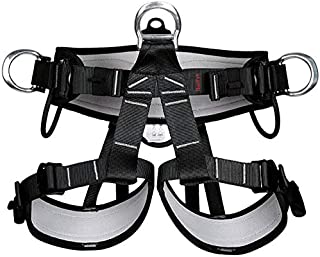 HaoFst Half Body Climbing Harness Belt for Fire Rescue High Altitude School Assignment Caving Rock Climbing Rappelling Equipment Body Guard Protect