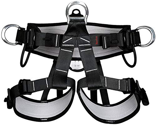 HaoFst Half Body Climbing Harness Belt for Fire Rescue High Altitude School Assignment Caving Rock Climbing Rappelling Equipment Body Guard Protect