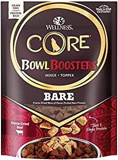 Wellness Core Natural Grain Free Bowl Boosters Pure Dog Food Mixer Or Topper, Freeze Dried Beef, 4-Ounce Bag