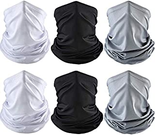 6 Pieces Summer UV Protection Face Clothing Neck Gaiter Scarf Sunscreen Breathable Bandana