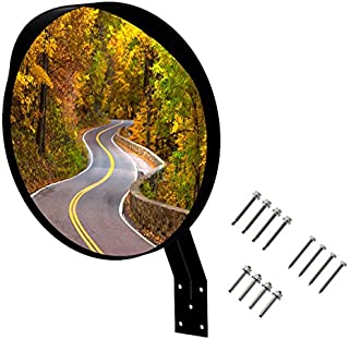 WatchYrBack 12 inch Convex Mirror, Outdoor or Indoor, Wide Angle View, Curved Traffic Safety and Security Mirror 310 mm