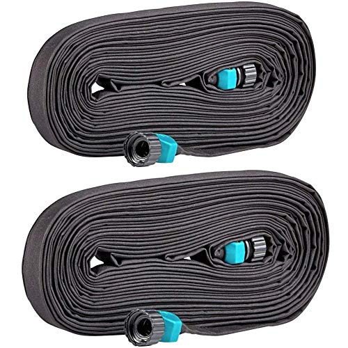 Rocky Mountain Goods Soaker Hose Flat (50 Pack of 2) - Heavy Duty Double Layer Design - Saves 70% Water - Consistent Drip Throughout Hose - Leakproof Guarantee - Garden/Vegetable Safe