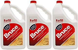 Bruce Hardwood and Laminate Floor Cleaner for All No-Wax Urethane Finished Floors Refill 64oz - Pack of 3