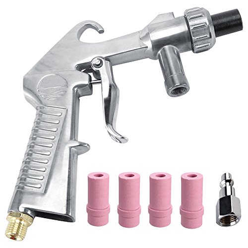 Wogoboo Sandblaster Kit Abrasive Sand Blasting Gun Spray Gun Rust Remove with Air Quick Adapter for Sandblast Cabinets