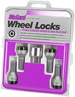 McGard 27326 Black Bolt Style Cone Seat Wheel Lock Set, 4 Locks / 1 Key