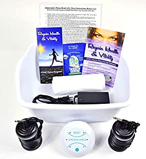 Ionic Foot Cleanse Ion Detox Foot Bath Machine. Foot Spa Bath for Home Use. Free Regain Health & Vitality Booklet & Brochure!