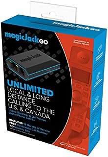 magicJackGO 2017 VOIP Phone Adapter Portable Home and On-The-Go Digital Phone Service. Make Unlimited Local & Long Distance Calls to The U. S. and Canada. NO Monthly Bill. 2017 (1 Pack)