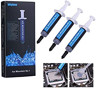 Wigbow Thermal Compound Paste Heatsink Paste Carbon Based High Performance Thermal Compound CPU for All Coolers, Thermal Interface Material - High Durability (3 Pack)