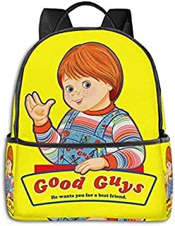 Good Guys Child'S Play Chucky Tapestry School Unisex Large Capacity Durable Green Outdoor Activity Four Seasons Daily Daypacks