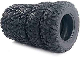 Complete Set of 4 All Terrain ATV UTV Tires 25x8-12 Front & 25x10-12 Rear 6PR Tubeless