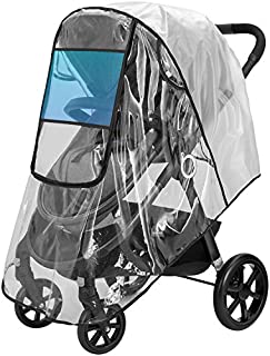 Universal Stroller Accessory,Stroller Rain Cover, Windproof Protection,Protect from Dust Snow,Baby Travel Weather Shield
