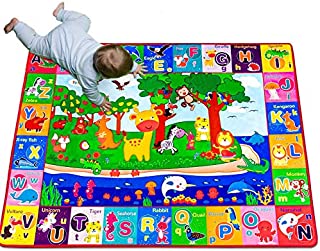 teytoy Baby Cotton Play Mat, Playmat Baby Crawling Mat for Floor Baby Mat Large Super Soft Extra Thick (0.6cm), Plush Surface Foldable Non-Slip Non-Toxic