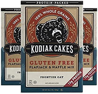 Kodiak Cakes Frontier Oat Gluten-Free Flapjack & Waffle Mix, 16 Oz (Pack Of 3)