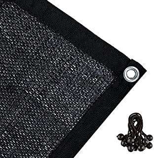 Agfabric 60% Greenhouse Shade Cloth Cover with Grommets 8 X 12, Black