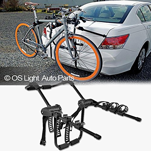 LT Sport Bicycle Rack Holder for 4-Door Sedan Rear Trunk Mount 3-Bike Mounting Carrier