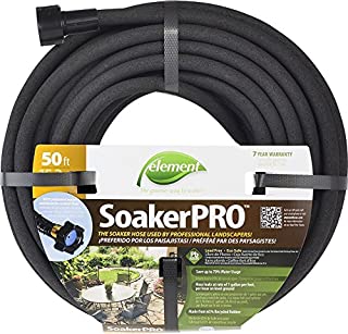 Swan CELSP38050, Black Element ELSP38050 SoakerPro Landscaping Soaker Hose 50 ft, 3/8 diamete, 50' x