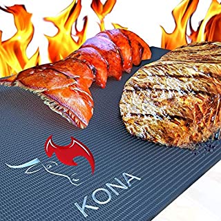 Kona XL Best Grill Mat - BBQ Grill Mat Covers The Entire Grill - Premium Non-Stick 25