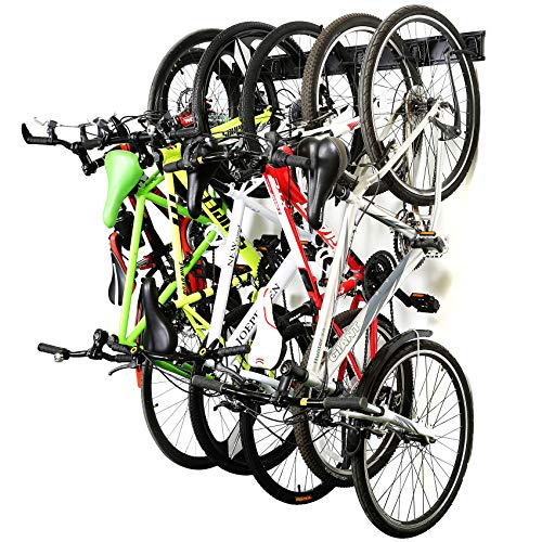 Ultrawall Bike Storage Rack,6 Bike Storage Hanger Wall Mount for Home & Garage Holds Up to 300lbs