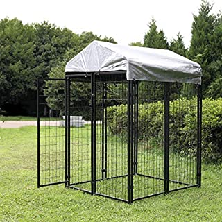 Sandinrayli Medium Outdoor Dog Kennel Cat Pet Shelter Waterproof Cover Shade Enclosure House Cage