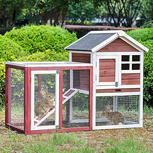 Alek...Shop Pet Supplies Animal House Pet Wooden Chicken Hen Rabbit Hutch Large House Cage Roof with Run Outdoor Coop Furniture Kitten Condo Tree