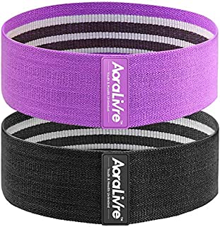 Aora Livre Fabric Resistance Bands for Legs Butt Glute Squats Workout Exercise Bands for Women Indoor Fitness