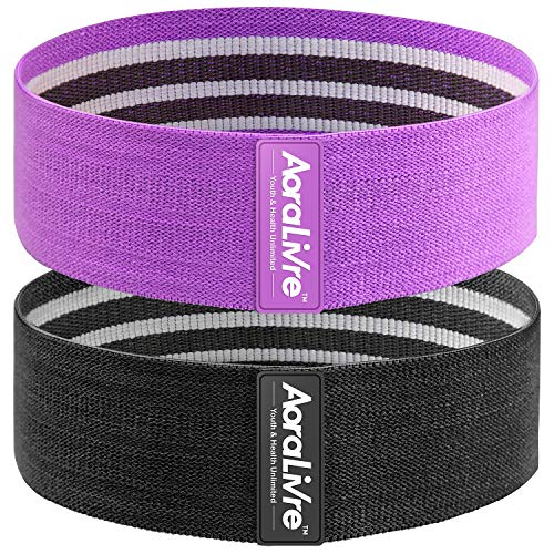 Aora Livre Fabric Resistance Bands for Legs Butt Glute Squats Workout Exercise Bands for Women Indoor Fitness